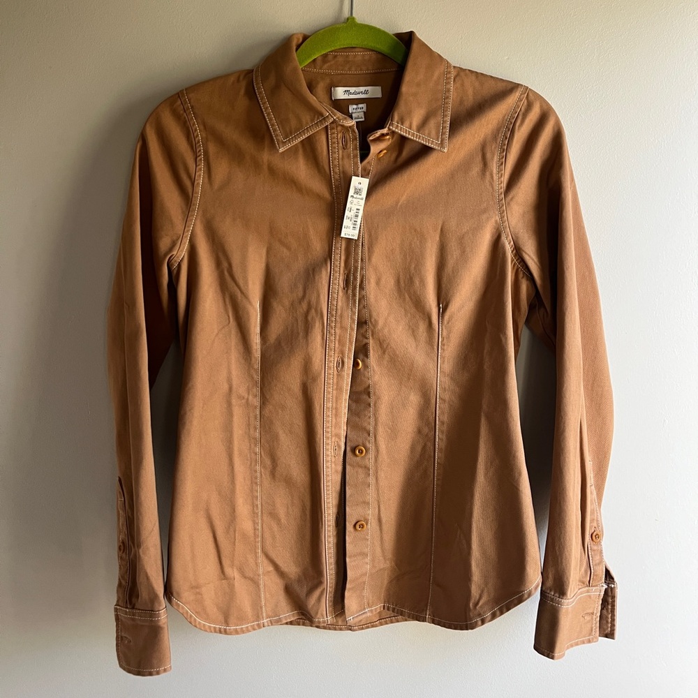 Madewell Women’s Fitted Cotton Botton Down Size 2